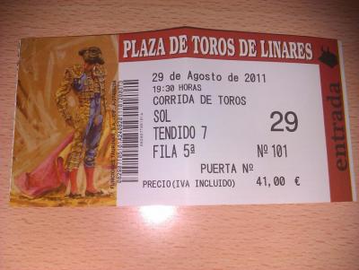 Jose Toman en Linares 29 de agosto