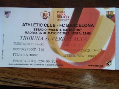 CAMBIO ENTRADAS FINAL COPA DEL REY