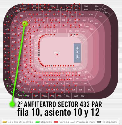 2 ENTRADAS BRUCE SPRINGSTEEN Madrid 17 junio de 2012