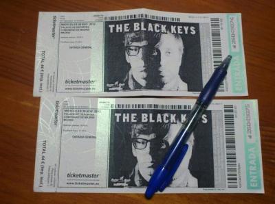 2 entradas Black Keys Madrid 28 de Noviembre