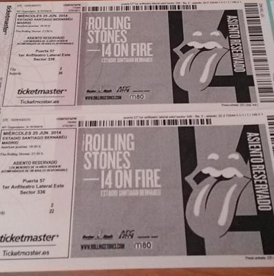 Vendo dos bolis con entradas de ROLLING CATEGORIA 1 de regalo!!!