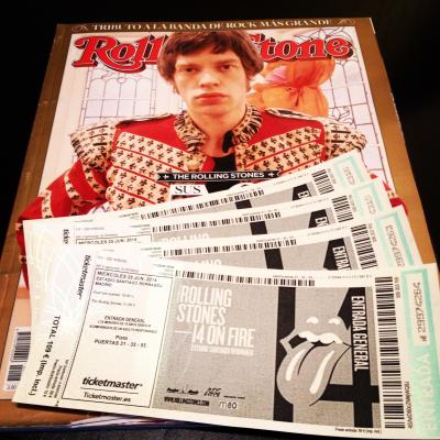 VENDO BOLIGRAFO Y REGALO ENTRADA PARA EL CONCIERTO DE LOS ROLLING STONES (25-06-14) MADRID