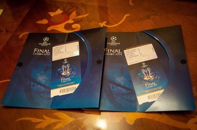 Vendo 2 Entradas Juntas de Categoría 1 para la Final de la UEFA Champions League Lisboa