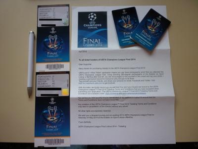 Vendo 2 Entradas Final Champions league Lisboa 2014