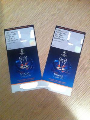 ENTRADAS UEFA CHAMPIONS LEAGUE FINAL 2014 LISBOA