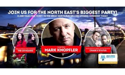 TICKET EXCLUSIVO PARA la Great North Run Opening Ceremony Y MARK KNOPFLER!!!