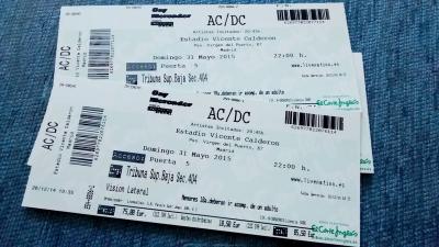 Entradas ACDC Madrid 31 de Mayo 2015