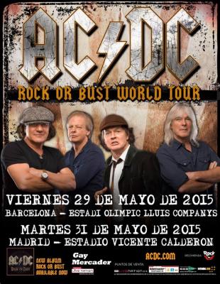 6 ENTRADAS JUNTAS PARA ACDC EN BARCELONA