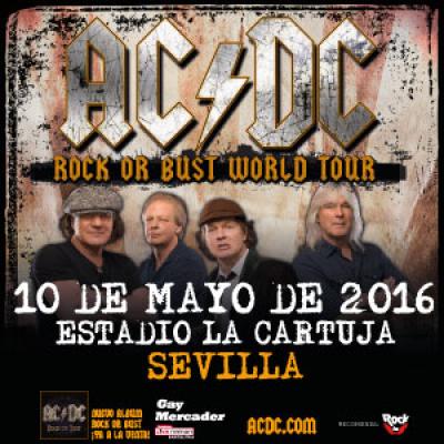 2 ENTRADAS ACDC PISTA GENERAL SEVILLA 2016