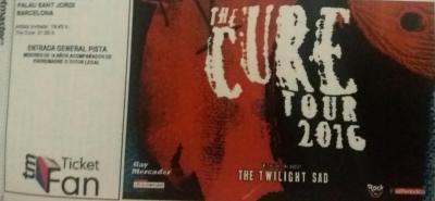 ENTRADA PISTA CONCIERTO THE CURE EN BARCELONA 26 DE NOVIEMBRE