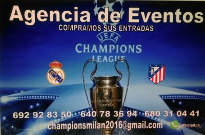 Compramos Entradas CHAMPIONS  Real Madrid Vs Atletico Madrid