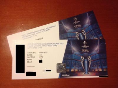 Entradas Categoria 1 Champions League Final 2016