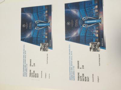 2 Entradas CAT2 ( adultos y  niños -14 años) para Final Champions League 2016