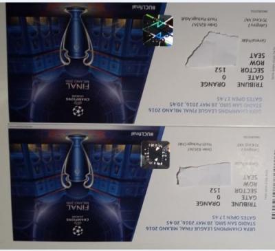 2 Entradas Champions League 28/ 2016 - Atletico vs Real