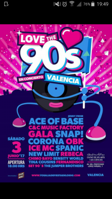 Entradas concierto love the 90