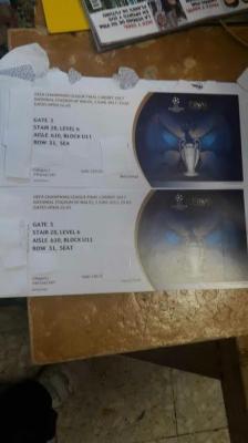 2 Entradas Uefa Champions League Final KAT 1- 3.06.2017 Cardiff