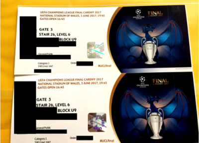 Entradas UEFA Champions League 2017