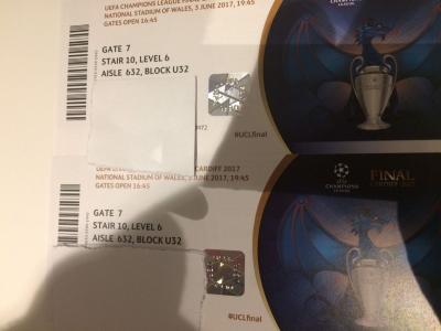 Entradas UEFA Champions League final cardiff cat.1