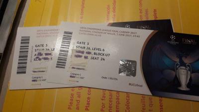 2 Entradas CHAMPIONS LEAGUE FINAL CARDIFF 03/06/2017