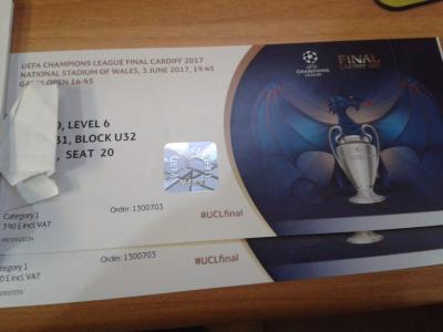 2 ENTRADAS CHAMPIONS CAT.1 JUVENTUS vs REAL MADRID