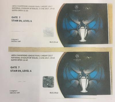 ENTRADAS CHAMPIONS LEAGUE FINAL 3/06/17 cat. 3