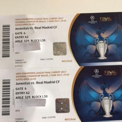 Real Madrid Juventus 2017 Champions League Final - 2 entradas cat. 1