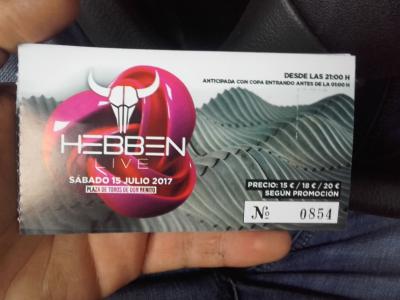 Vendo entradas festival Hebben Live